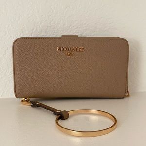 TAUPE WALLET NICOLE LEE